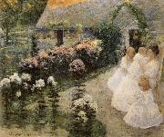 Robert Reid In the Flwer Garden painting